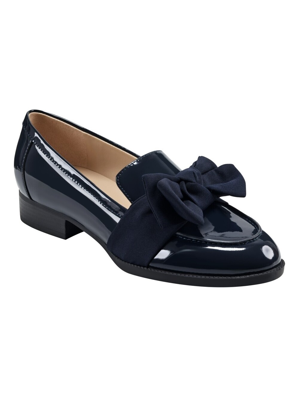 Bandolino Lindio Bow Shoes Flats Navy / Blue Patent 8.5W